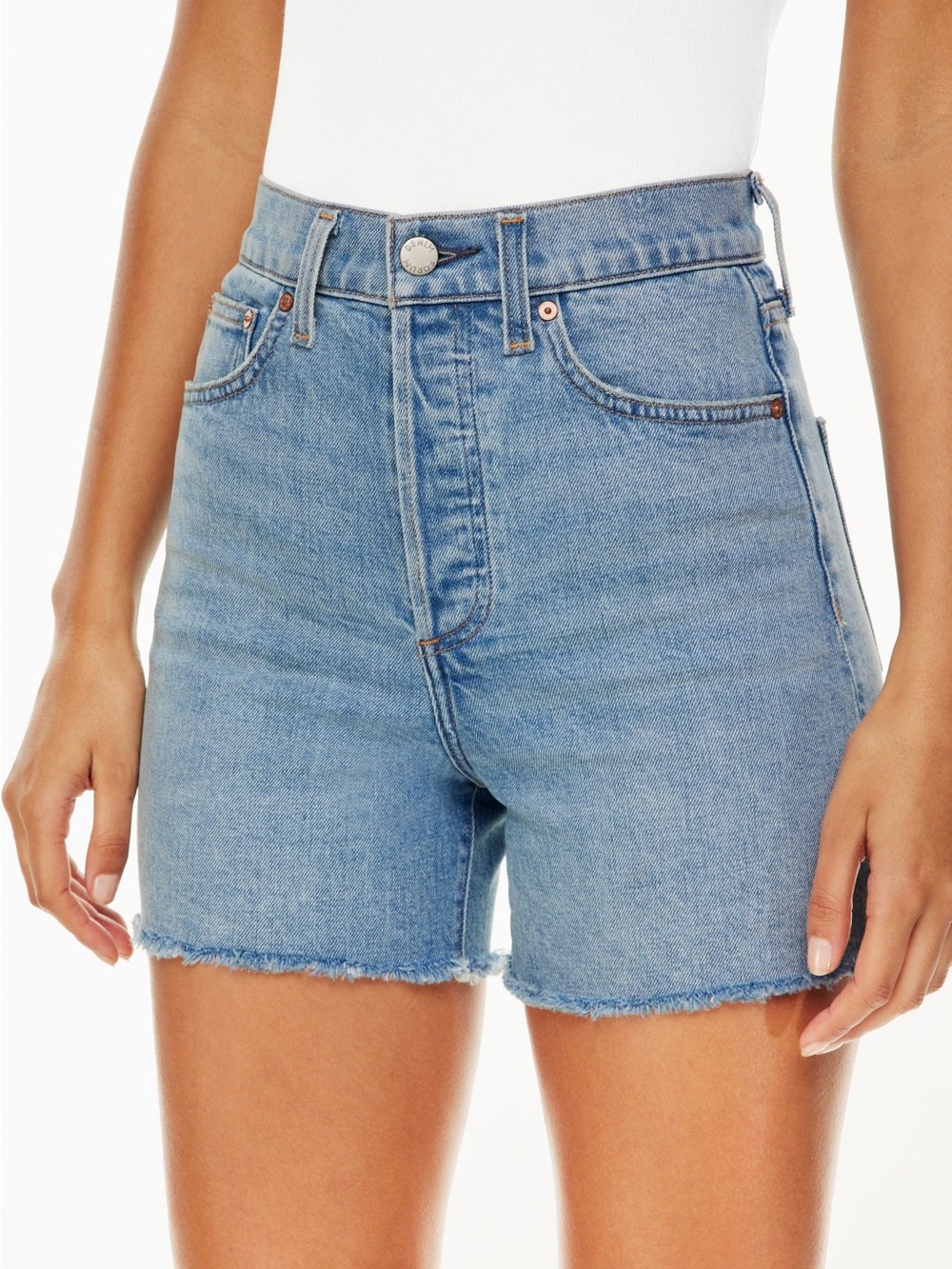 Denim Forum The '50s Arlo Hi Mid-Thigh Denim Short
